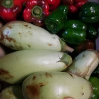 ピーマン,白茄子、,無農薬,自家採種,無肥料の画像