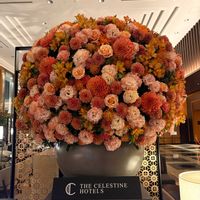 ダリア,装花,ホテル  ロビーの画像