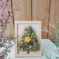 クリスマス,ドライフラワー,フラワーアレンジメント,花のある暮らし,ドライフラワーアレンジの画像