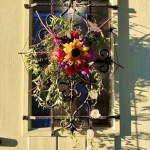 フラワーアレンジメント,花のある暮らし,玄関アプローチの画像